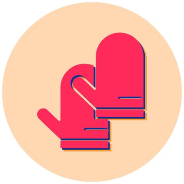 Eldivenler. Web simgesi basit tasarım