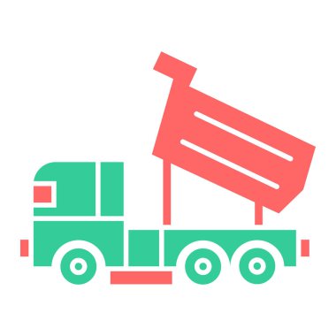 Kamyon. Web simgesi basit illüstrasyon