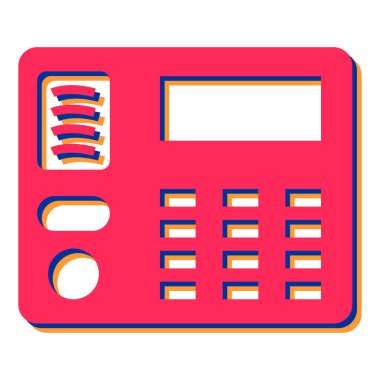 hesap makinesi simgesi vektör illüstrasyonu