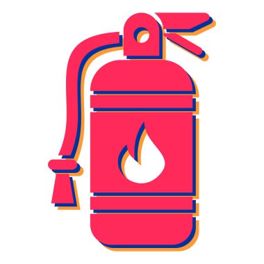 Yangın söndürme ikonu. vektör illüstrasyonu