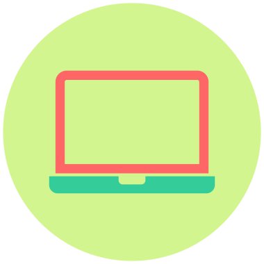 Bilgisayar. Web simgesi basit illüstrasyon