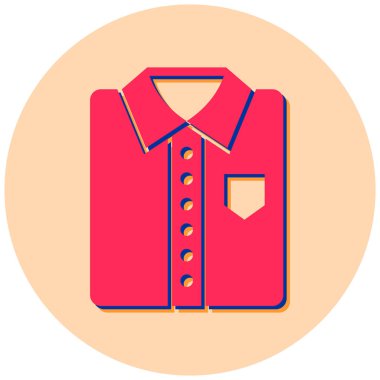 Gömlek. Web simgesi basit illüstrasyon