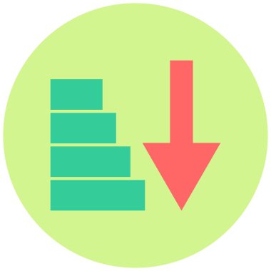 Sırala. Web simgesi basit illüstrasyon