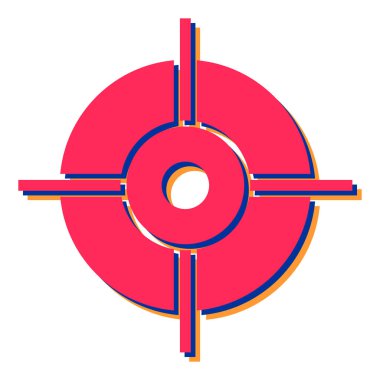 hedef simge vektör illüstrasyonu