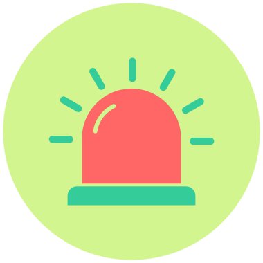 Siren simgesi vektör illüstrasyonu