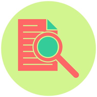 Arama Dosyası. Web simgesi basit tasarım