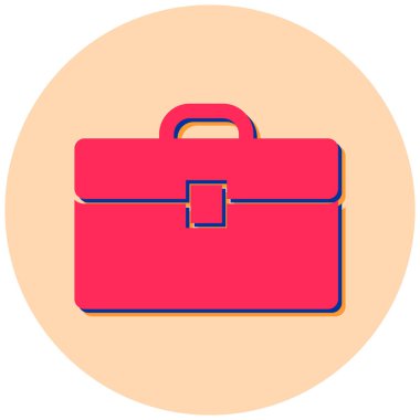 Çanta. Web simgesi basit illüstrasyon