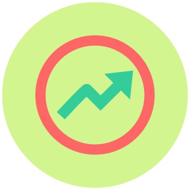 Zigzag Ok simgesinin vektör illüstrasyonu