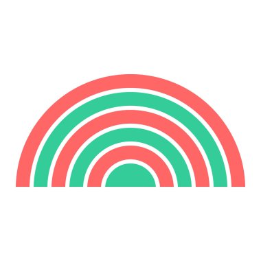 gökkuşağı simgesi vektör illüstrasyonu