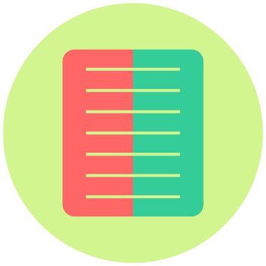 Notlar. Web simgesi basit illüstrasyon