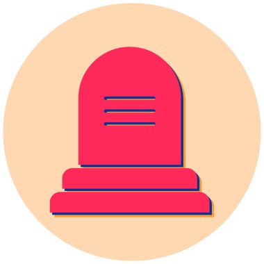 mezar. Web simgesi basit tasarım