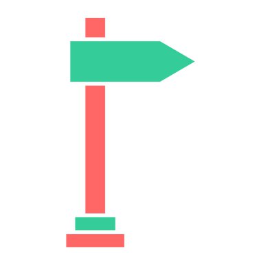 İşaret levhası Web simgesi basit illüstrasyon