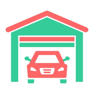 Araba garajı. Web simgesi
