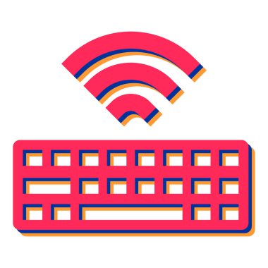 Klavye simgesi vektör illüstrasyonu