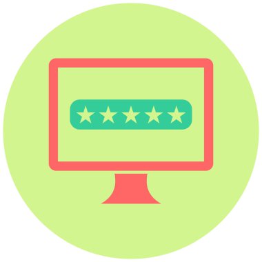 Ağ simgesi. Parola vektör simgelerinin basit çizimi