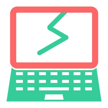 Bilgisayar. Web simgesi basit tasarım