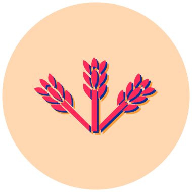 Buğday. Web simgesi basit illüstrasyon