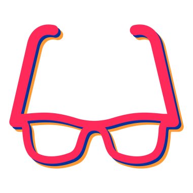 gözlük ikonu vektör illüstrasyonu