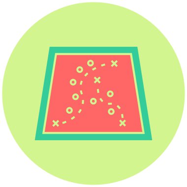 Harita simgesi. Basit resimleme