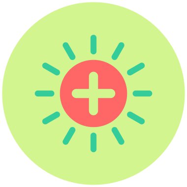 Pozitif iyon. Web simgesi basit illüstrasyon