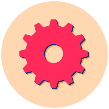 Teçhizat Web simgesi basit illüstrasyon