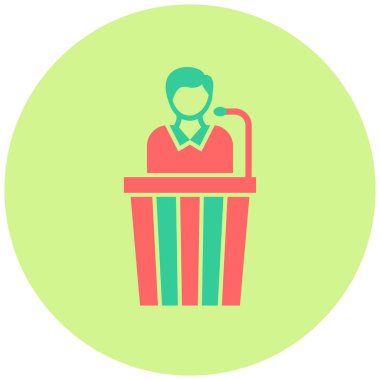 Görgü tanığı simgesi, vektör illüstrasyonu