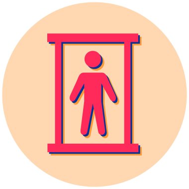 Adamım. Web simgesi basit illüstrasyon