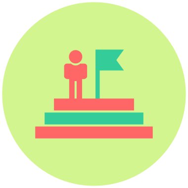 Rol modeli. Web simgesi basit illüstrasyon