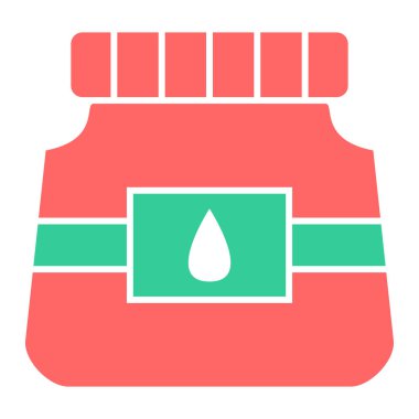 Kavanoz. Web simgesi basit illüstrasyon