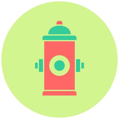 Yangın musluğu. Basit illüstrasyon