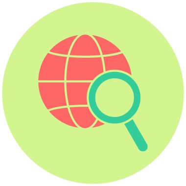 Ara. Web simgesi basit illüstrasyon