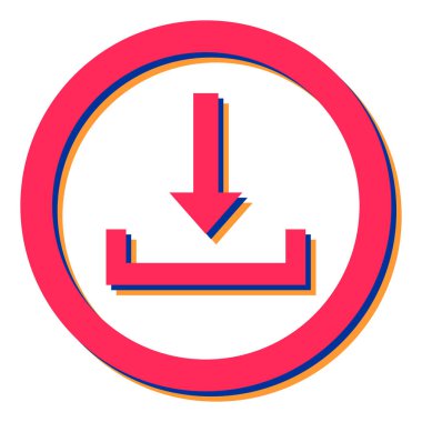 Ok simgesini indir. vektör illüstrasyonu