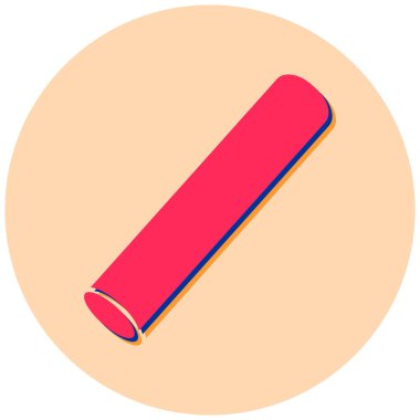 İğne simgesine bas. Web tasarımı için tırnak kırtasiyesi vektör simgelerinin basit çizimi