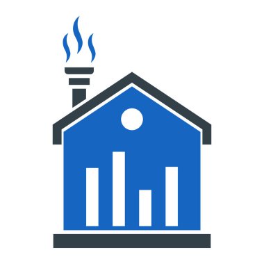 Ev simgesinin vektör illüstrasyonu