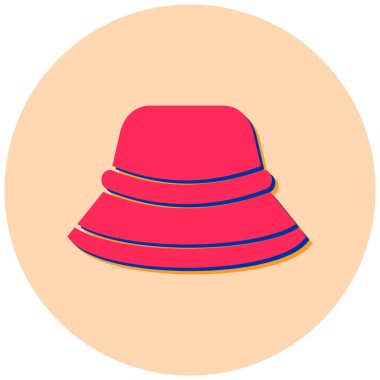 Şapka. Web simgesi basit illüstrasyon