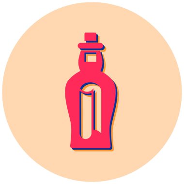 Şişe. Web simgesi basit illüstrasyon