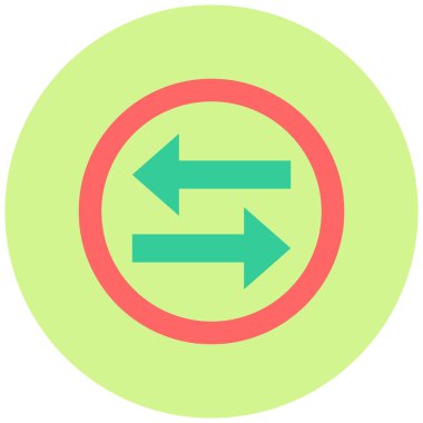 Sol Sağ. Web simgesi basit tasarım