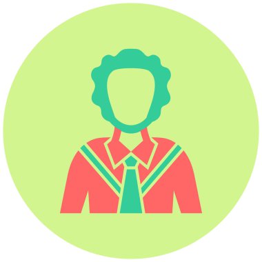 Sulh hakimi. Web simgesi basit illüstrasyon