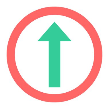 Ok. Web simgesi basit illüstrasyon