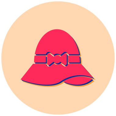 Şapka. Web simgesi basit illüstrasyon