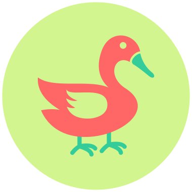 Kuğu vektör simgesi modern basit tasarım