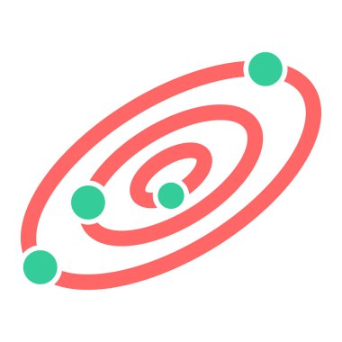 Uzay simgesi vektör illüstrasyonu