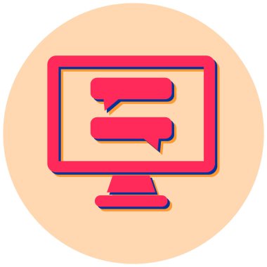 Konuş. Web simgesi basit tasarım