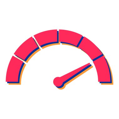 Hız göstergesi simgesi. vektör illüstrasyonu