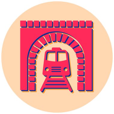 Tren istasyonu. Basit resimleme