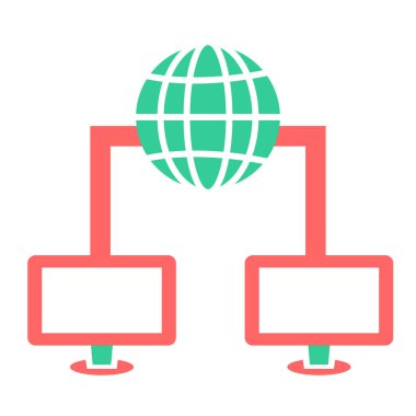 ağ paylaşım simgesi çizimi