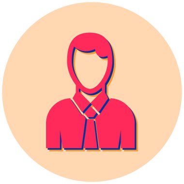 avatar. Web simgesi basit illüstrasyon