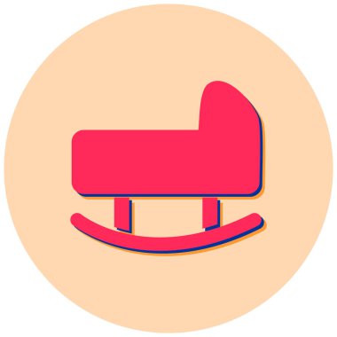 Sallanan sandalye vektör simgesi