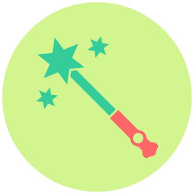 Sihirli değnek. Basit resimleme