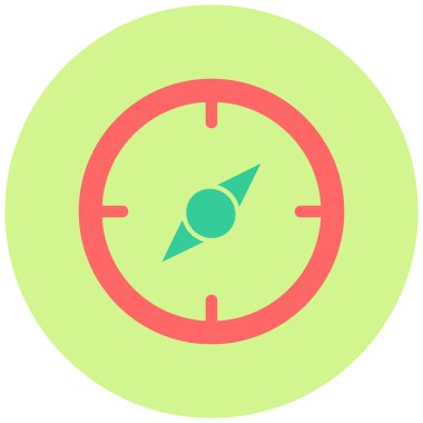 Pusula. Web simgesi vektör illüstrasyonu 